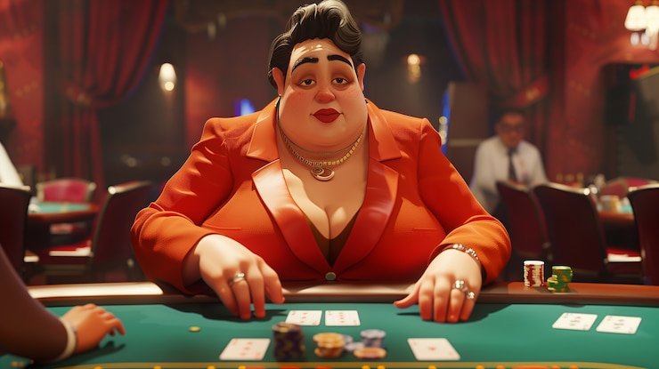 Interface permainan Blackjack di lion88 menunjukkan kartu, chip, dan opsi aksi pemain